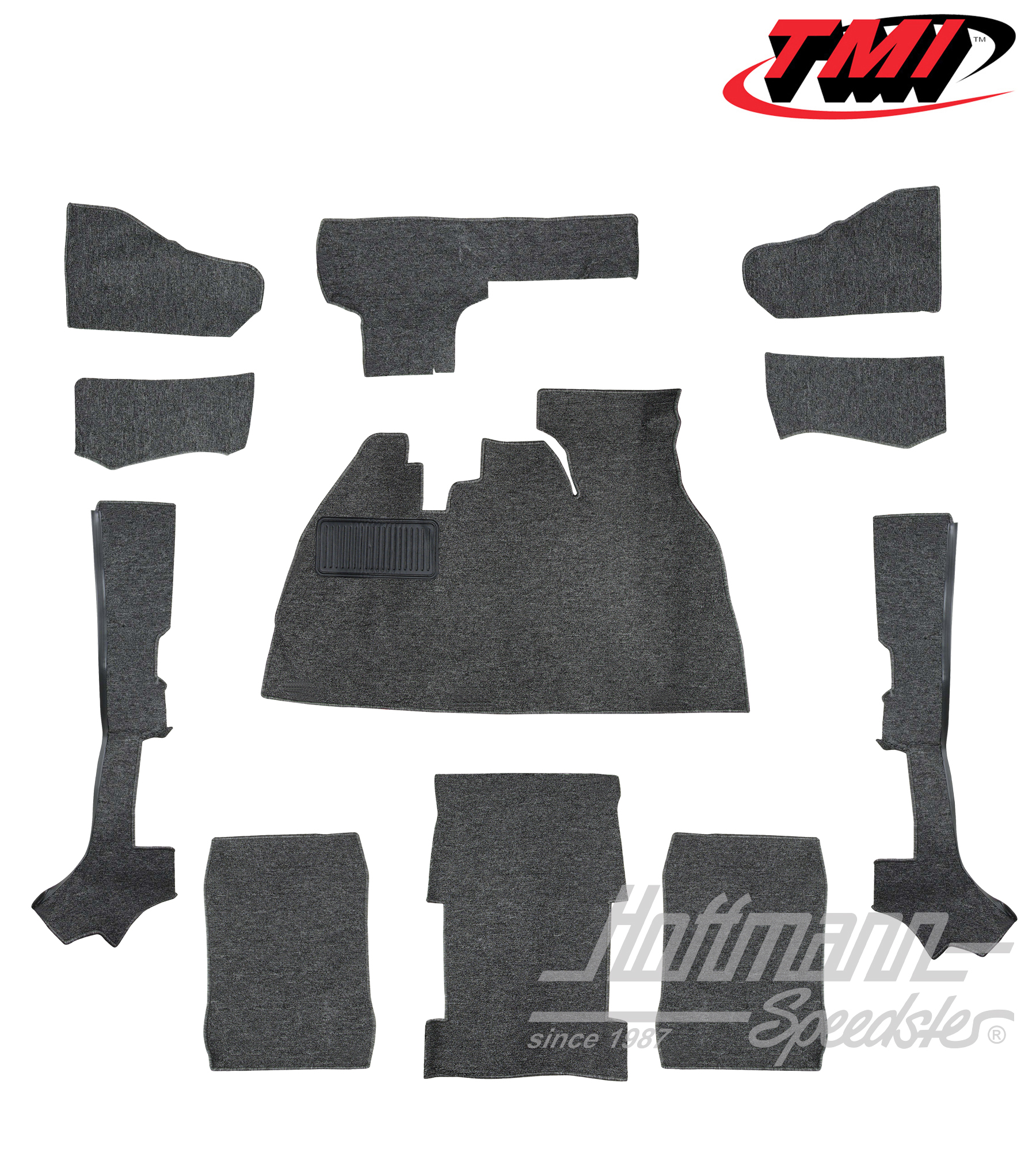 Carpet kit, Convertible, grey, 1303 | 34-F1322-407 | 020-5336