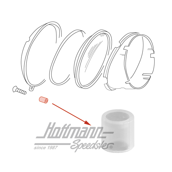 Distance sleeve, screw, lower, -7.67 | 111 941 197 | 020-4410-14