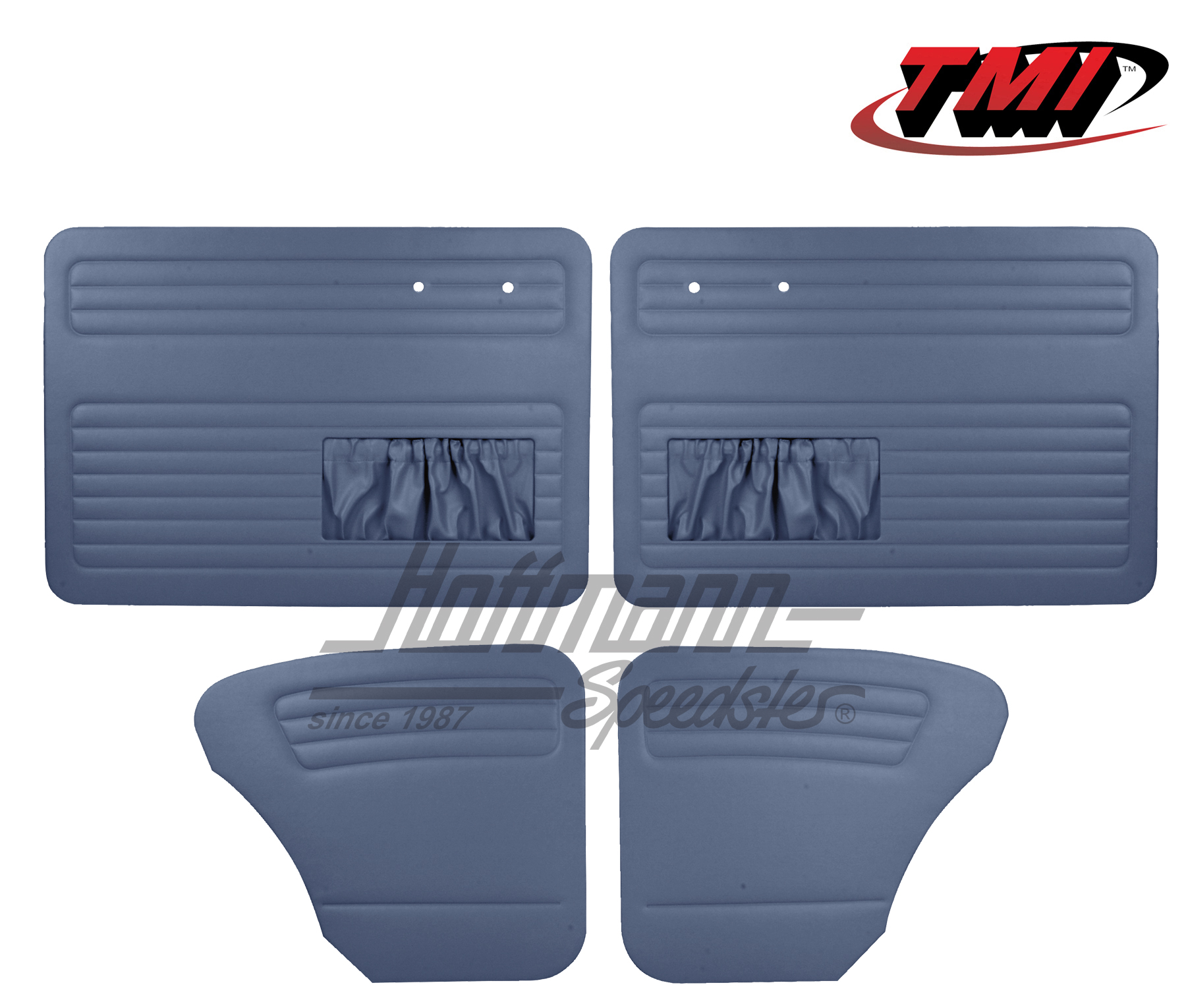 Door panels, Beetle Sedan, 55-64, blue | 10-1127-18 | 055-7508