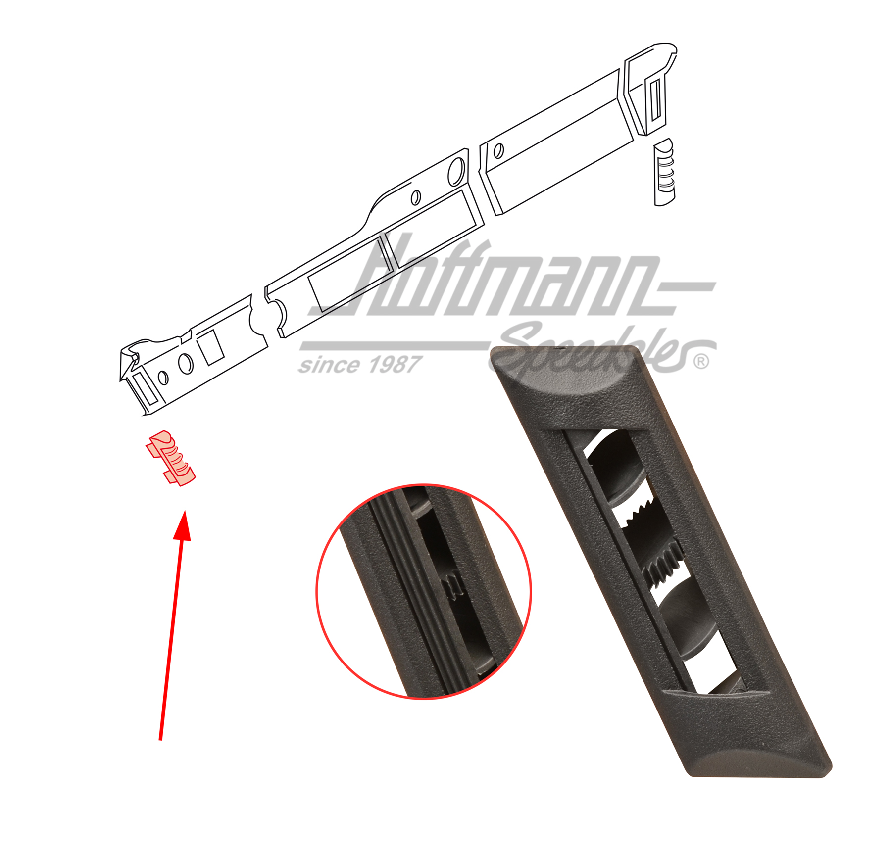 Air jet, dashboard, 911, .74-.85
, left                                                            