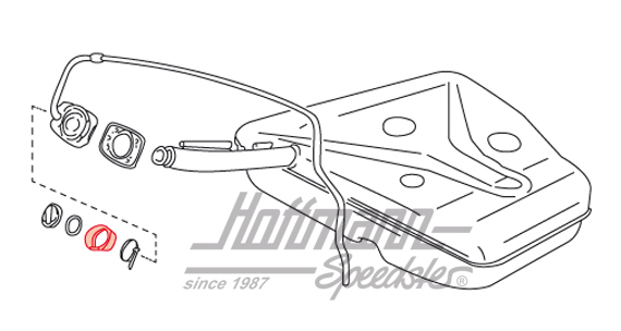 Seal, fuel tank neck, 356 B-T6/C                                                                    