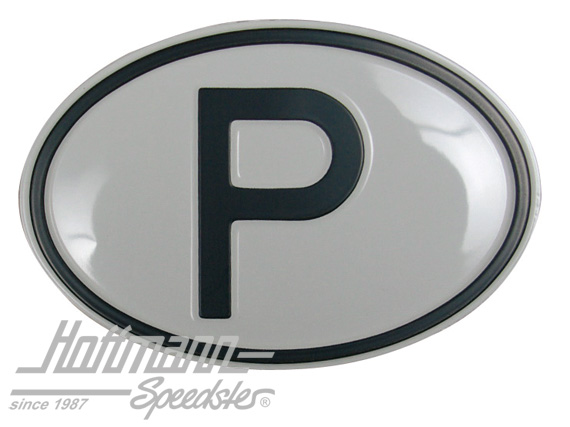 Nationality plate "P", aluminium |  | 020-2405