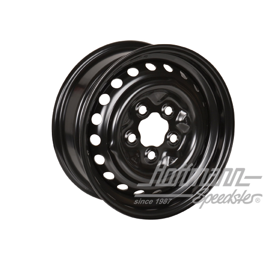 Steel wheel, 5.5x14 offset39, black, Top-Quality | 211 601 027 H | 090-2887