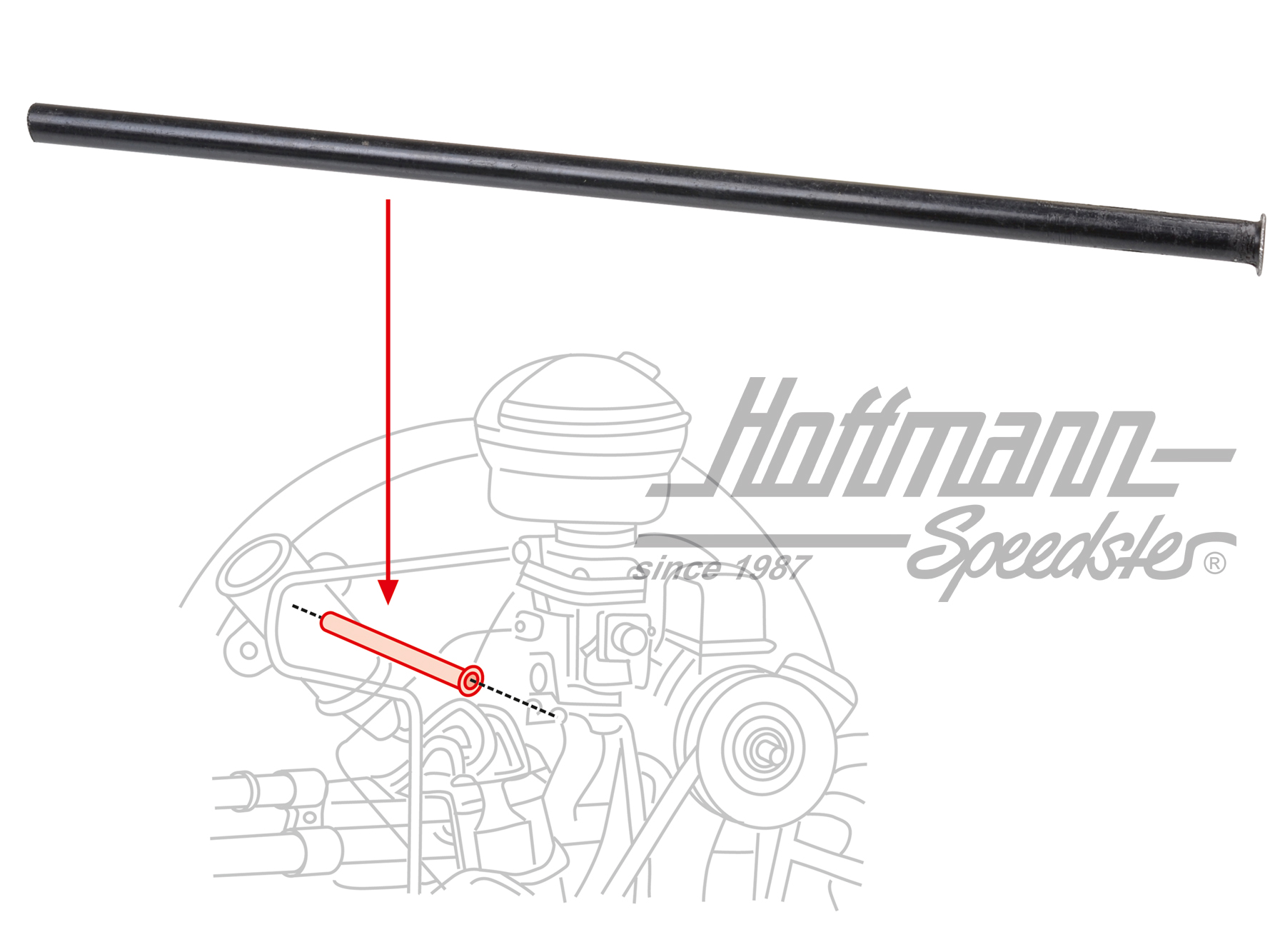 Accelerator-cable guide tube/fan shroud, -12.65 | 211 129 893 | 020-3219-06