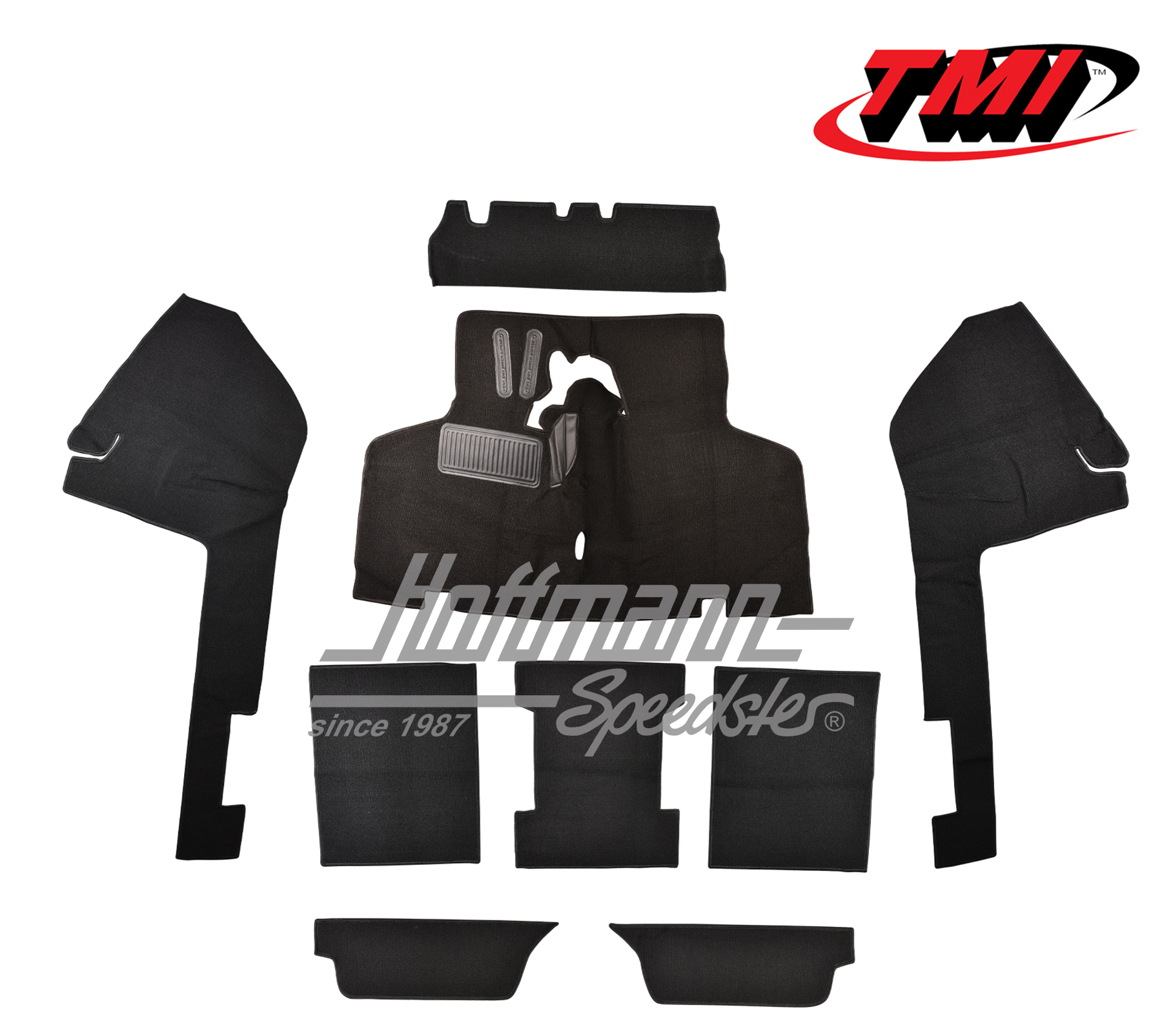 Carpet kit, Type 3, 8.71-7.73, black | 34-F3031-301 | 069-9666