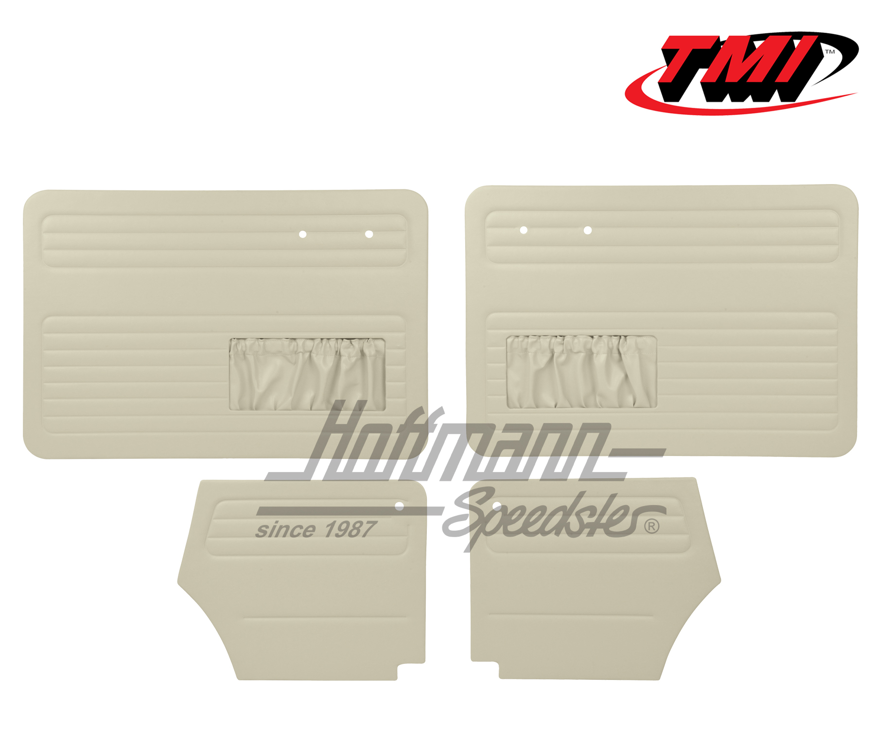 Door panels, Beetle Convertible, 55-64, off-white | 10-1327-15 | 055-7554
