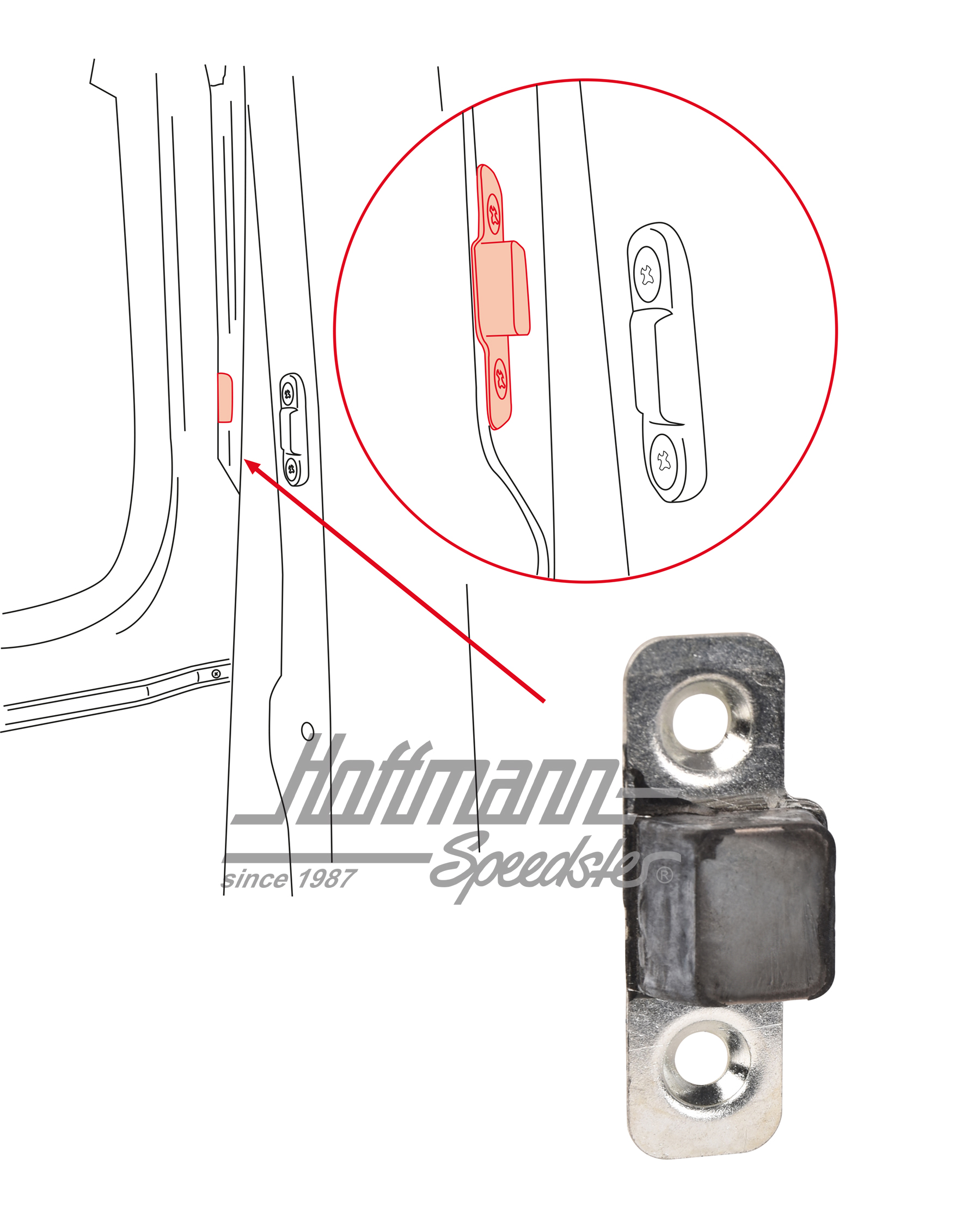 Buffer, lateral, hatchback | 361 827 195 | 089-5060-53