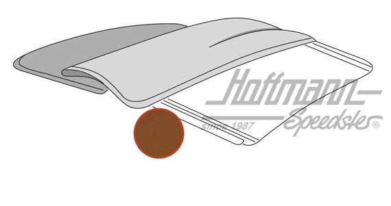 Folding roof cover, 56-67, Sonnenland, brown | --- --- --- | 055-7184-27