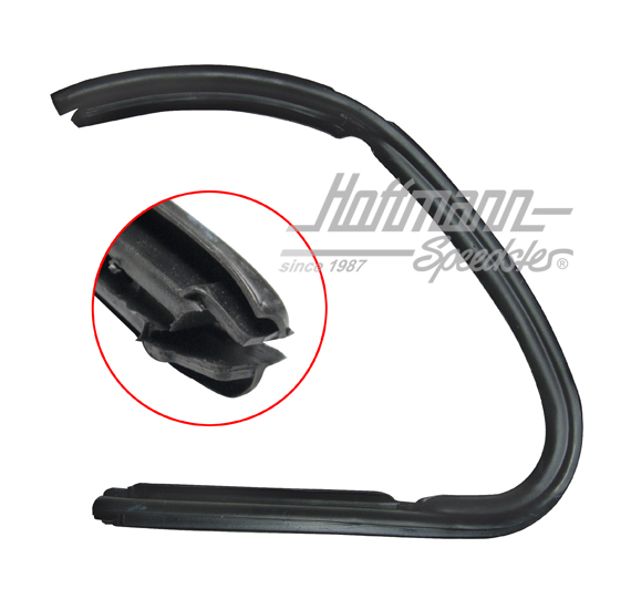 Seal, vent window, right, 10.52-7.64 | 111 837 626 | 020-5233-02