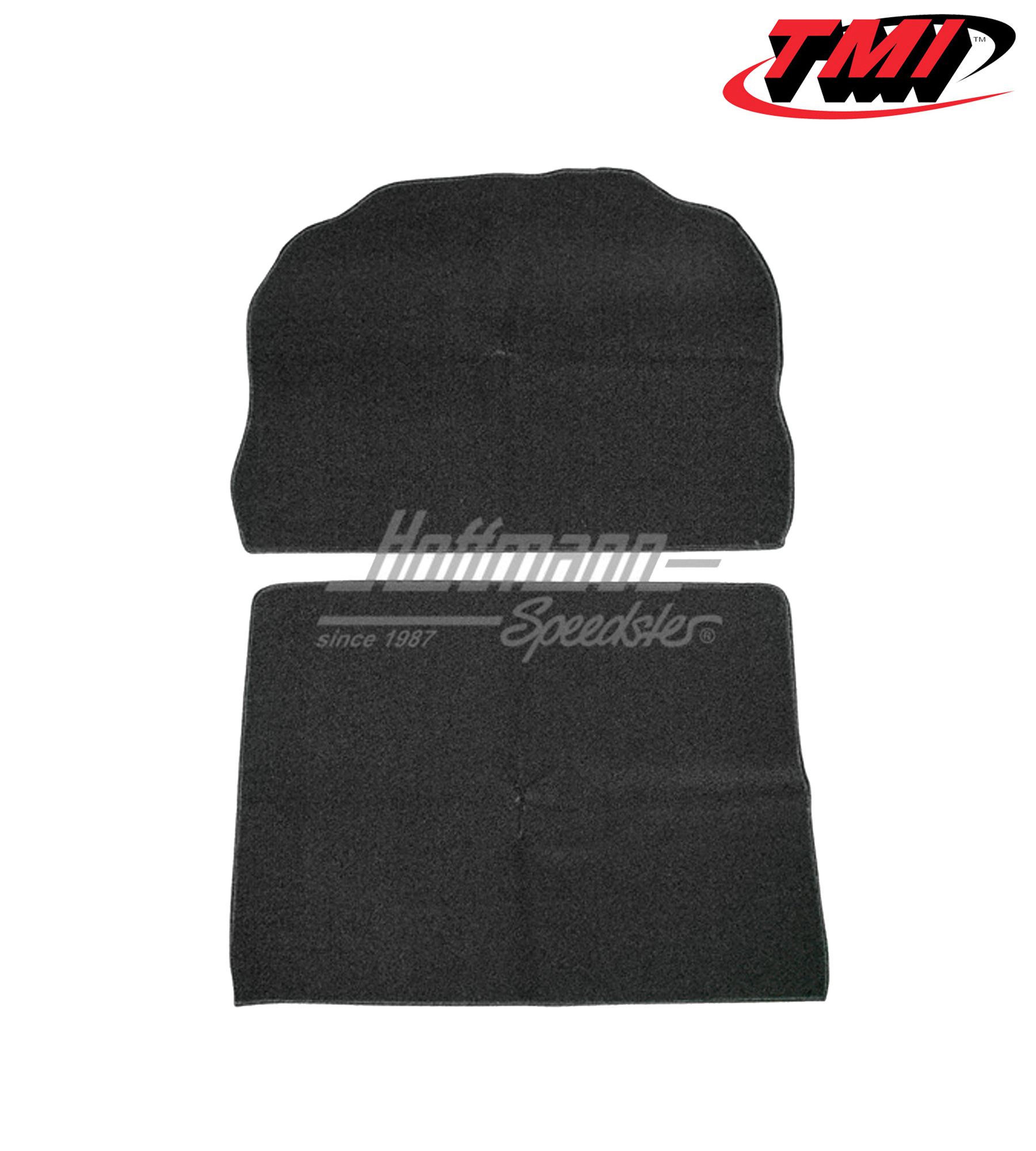 Trunk carpet kit, velour, black, 1302 | 34-T1254-801 | 055-7666