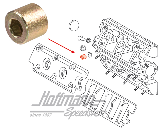 Nut, camshaft housing, 911/964/914 | 901 111 271 00 | 530-0670