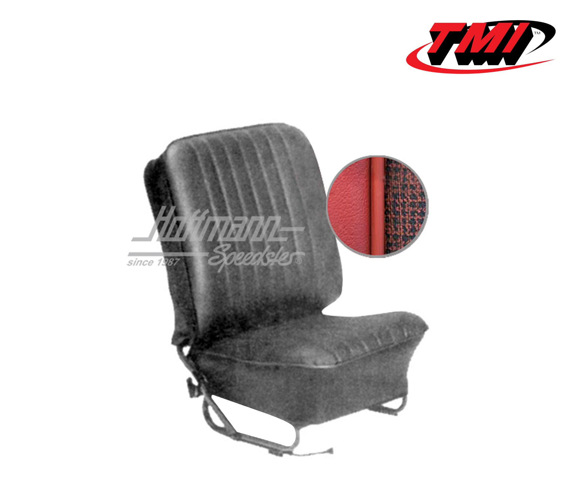 Seat upholstery, Conv., 8.57-7.64, Mesh, red | 43-1322-23-338 | 055-6617-15