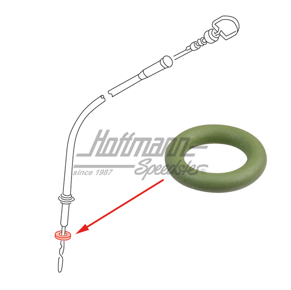 Sealing ring, tube / oil dipstick, Bus T3 | N  900 322 03 | 307-3000