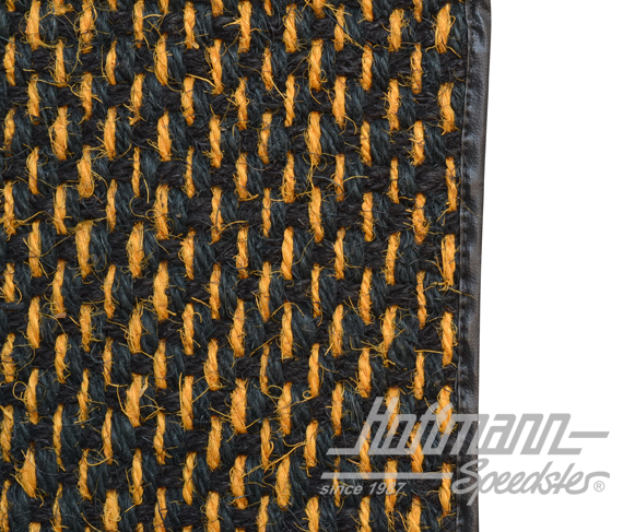 Floor mats, coco, -.57, yellow/black                                                                