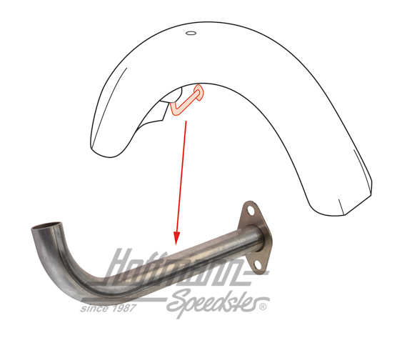 Cable duct, headlight housing/side panel, -7.59 | 111 831 131 | 020-4987-04