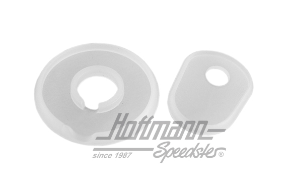 Seals, front hood handle, 3.53-7.67, clear | 113 823 579 + 113 823 581 | 020-5259-07