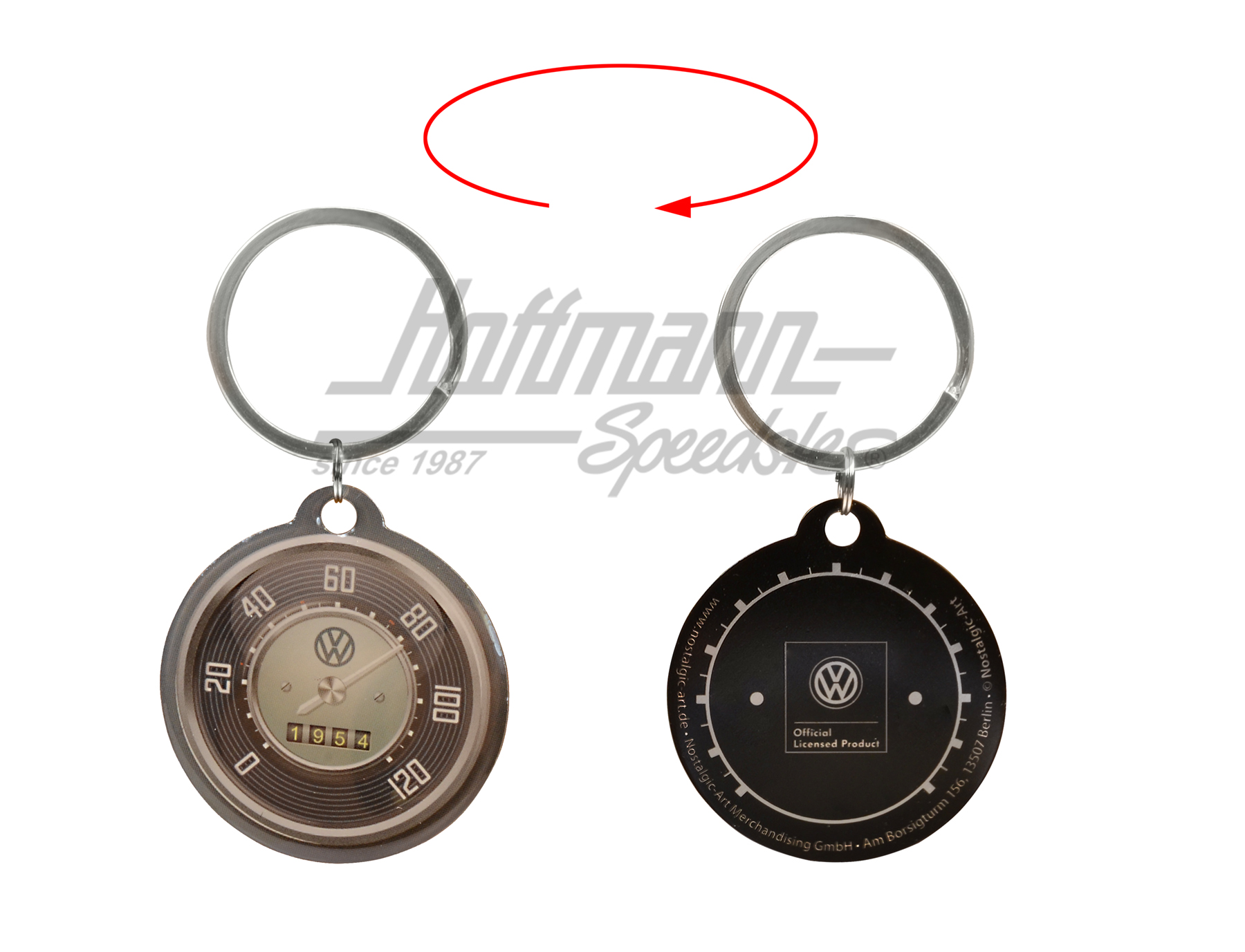Key ring, VW-speedometer, round |  | 021-2122