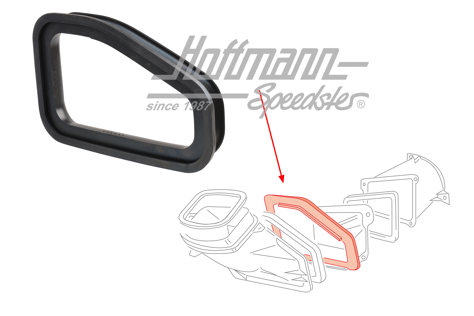 Seal, air duct/connecting piece | 701 819 143 | 408-5400-08