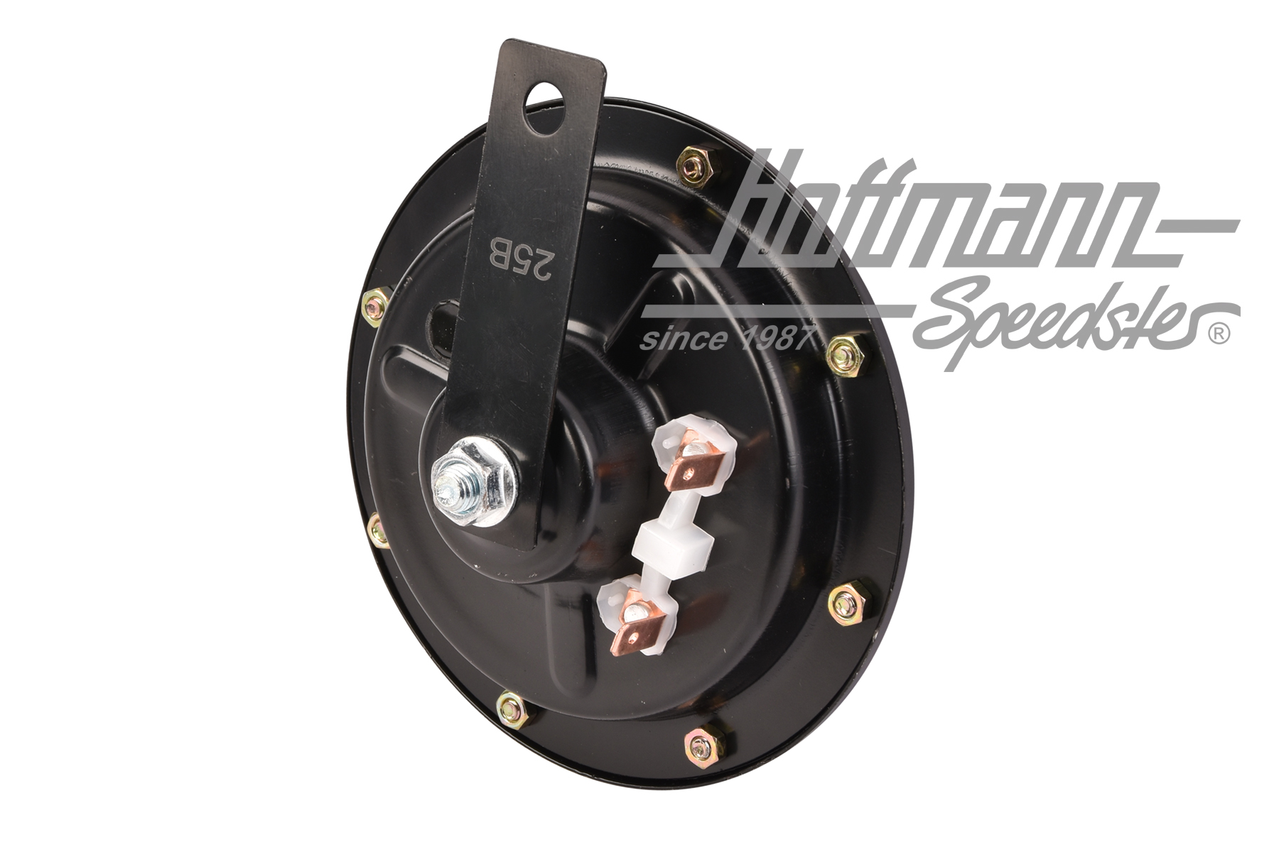 Horn, black/black, 12V, 120m                                                                        