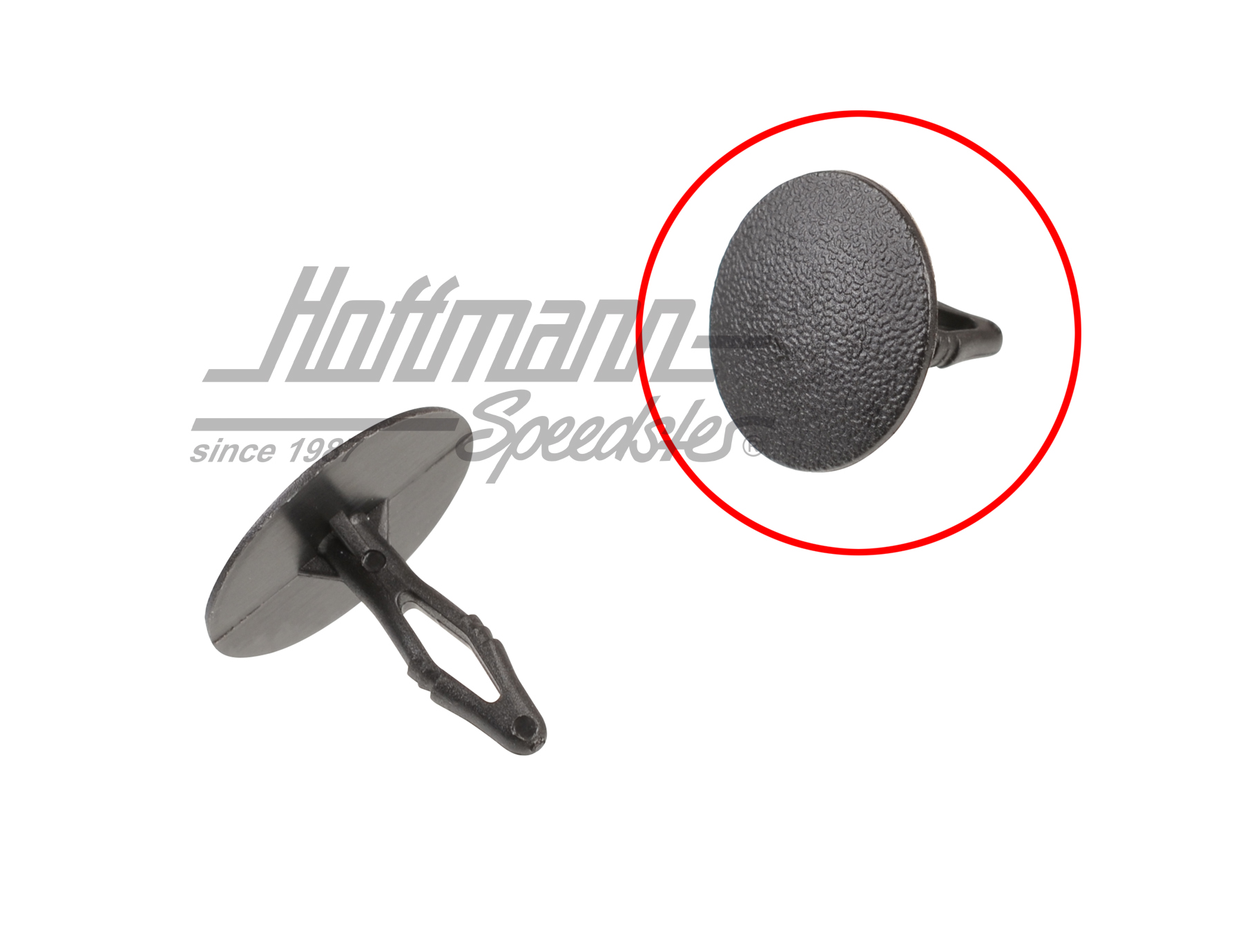 Clip, headliner, front, Golf 2, black | 191 867 840  01C | 208-1170-13