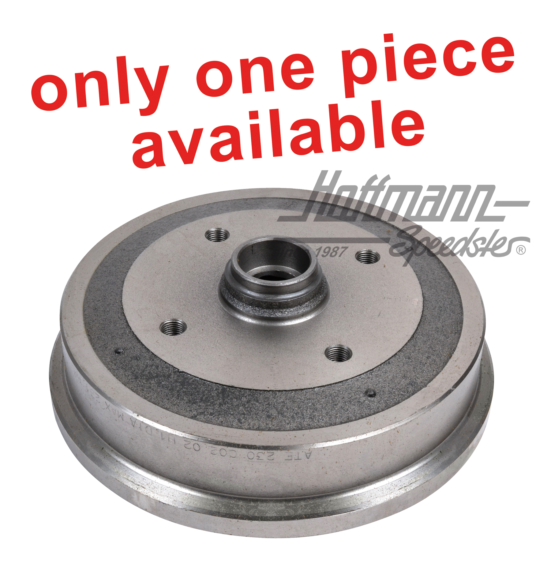 Brake drum, front, 4/130, 8.67-, ATE | 111 405 615 B ATE | 020-4001-50