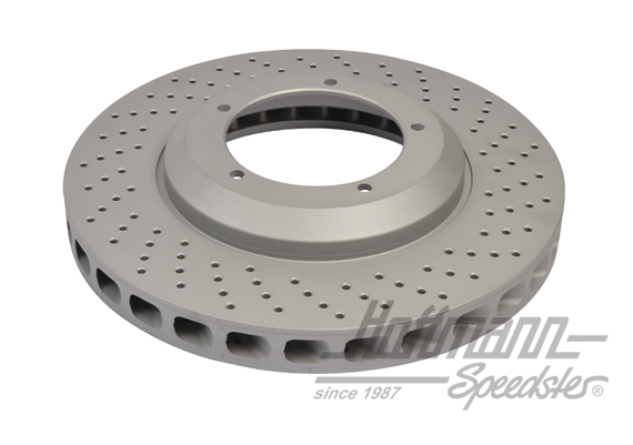 Brake disc, front, 911 Turbo, 81-89, right | 930 351 048 02 | 522-1170-02