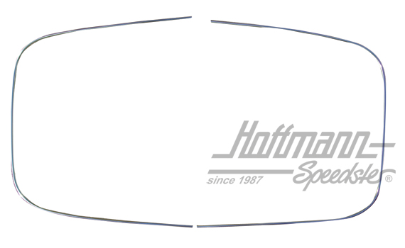 Ornamental frame, aluminium, rear window 450mm, 8.71-12.77 | 113 853 355 E     +356 E | 020-5630