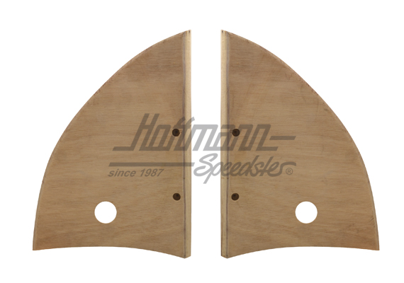 Hinge covers, wood, 8.55-7.65 | 151 898 197 A | 055-4978