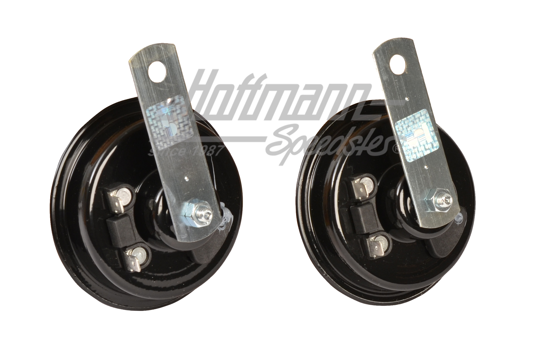 Horn, paire, 90mm, red/orange, 12V                                                                  