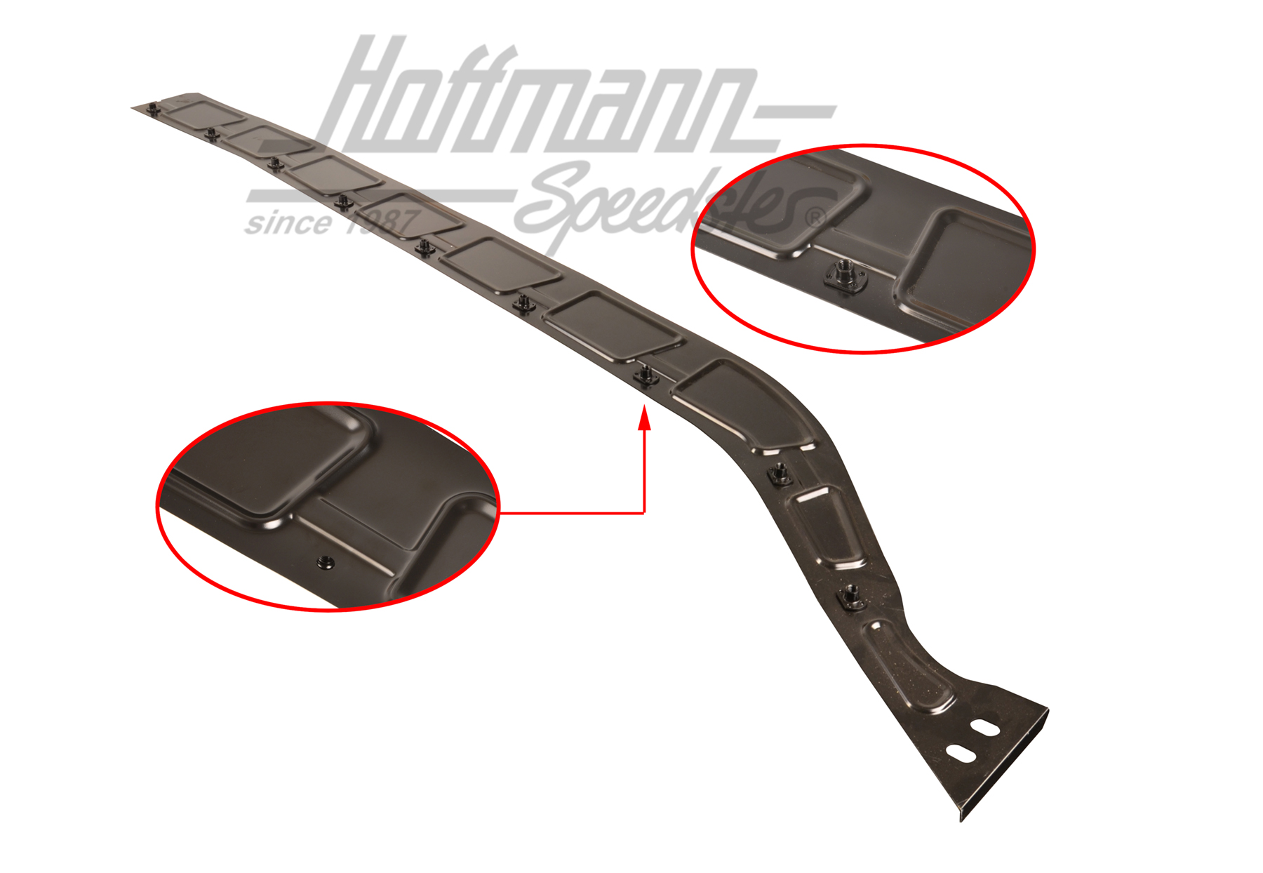 Bottom plate, heater channel, -.70, left, Top Quality | 111 801 171 C | 050-1459-01