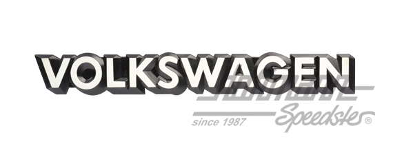 Emblem "Volkswagen", rear, white | 321 853 685 C QK6 | 180-6580-04