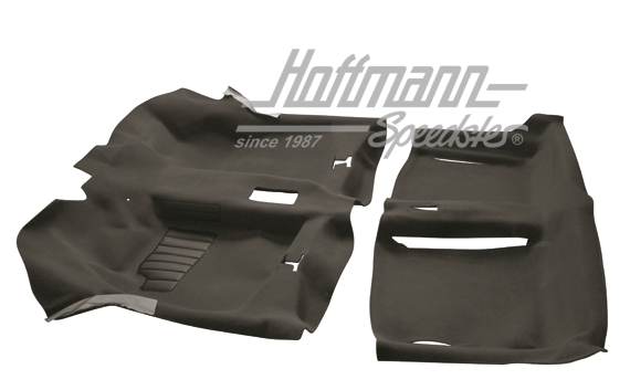 Carpet kit, Golf 1 Convertible, black | CK5504 Black | 180-3012-10