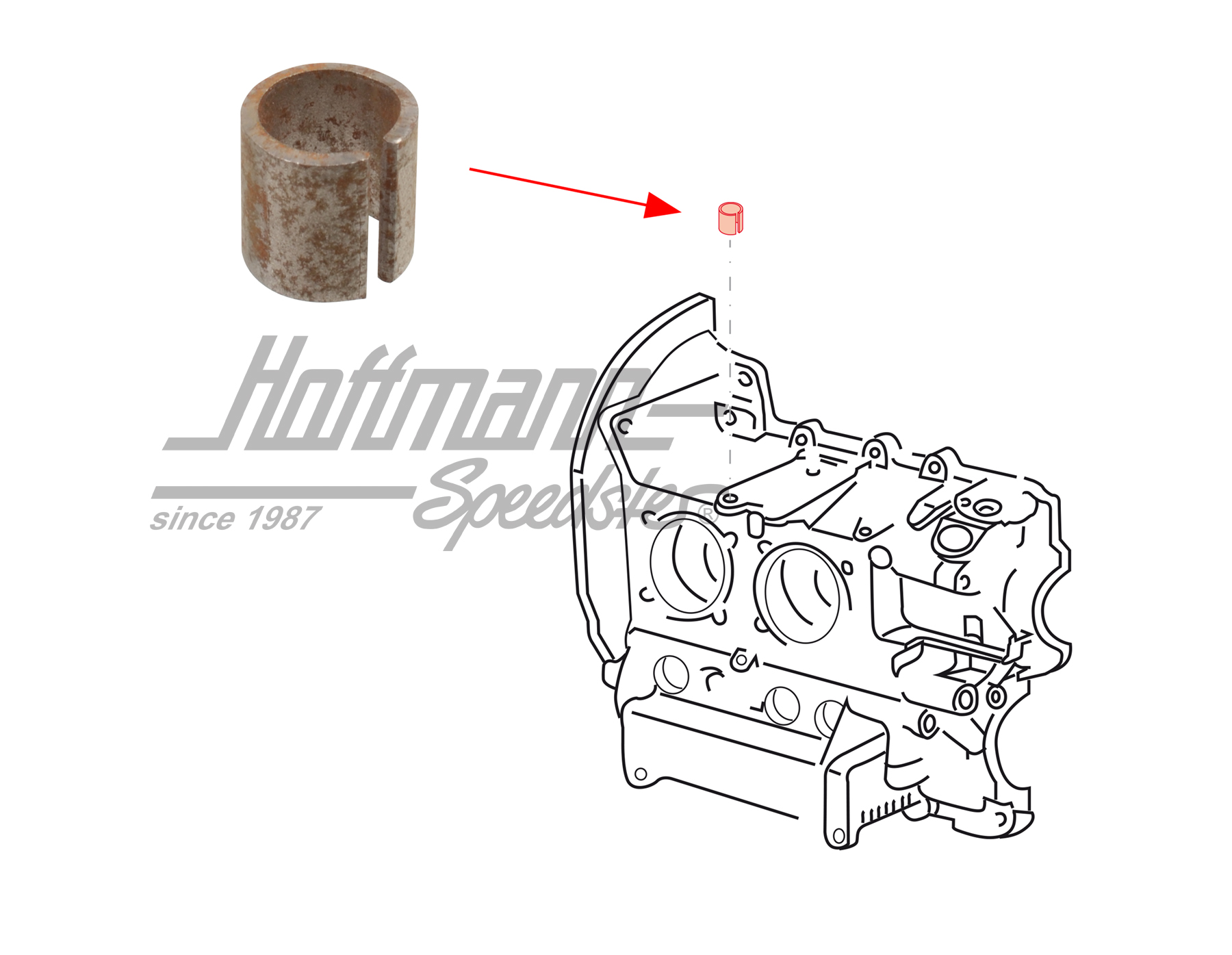 Bushing, crank case / oil cooler | 113 101 145 A | 010-1014-26