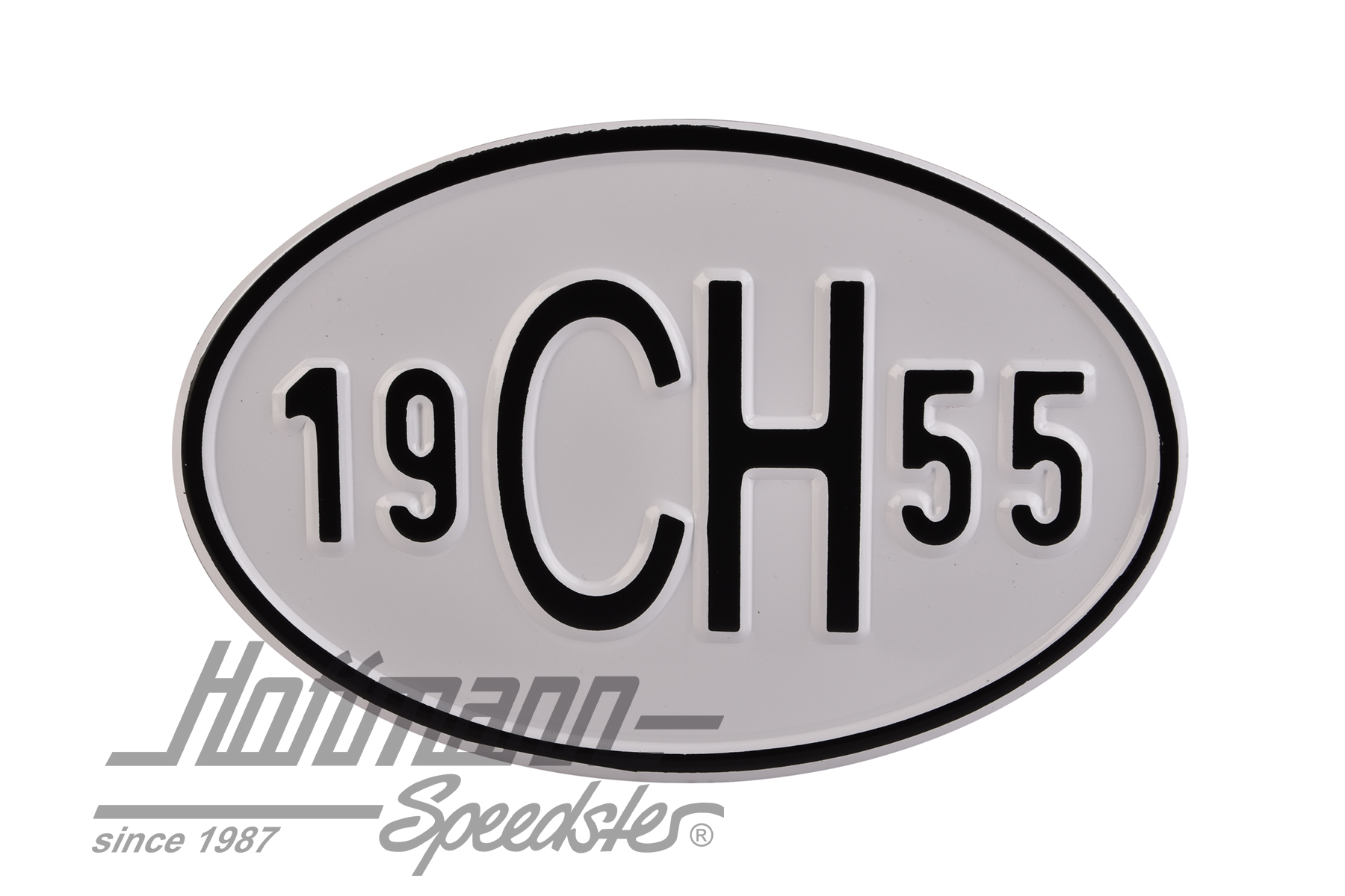 Nationality plate "CH", alu, with year 1955 |  | 020-2401-55