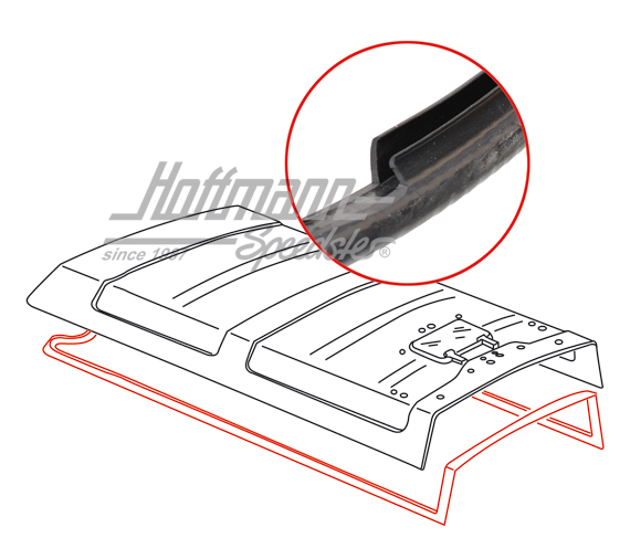 Seal, pop-top roof, Westfalia (big) | 253 070 708 | 350-9050
