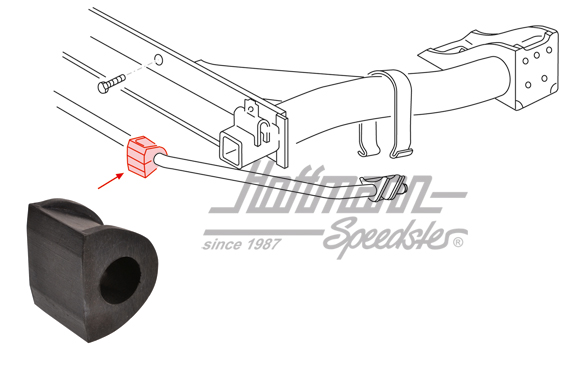 Rubber mount, stabilizer, rear, inner | 171 511 413 | 140-0953