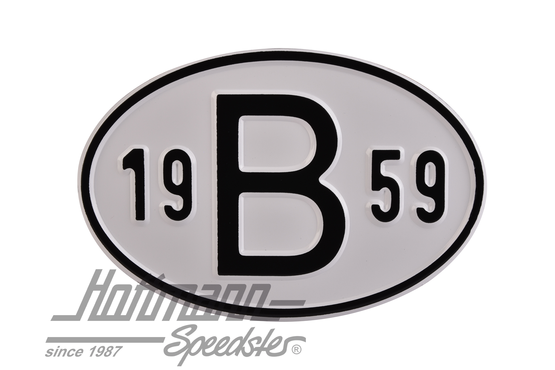 Nationality plate "B", alu, with year 1959 |  | 020-2397-59