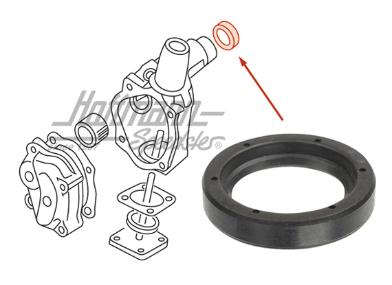 Sealing ring, steering gear, Bus T1 | N  014 907 1 | 089-3070-12