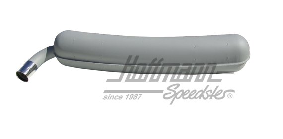 Exhaust, sheet steel, 1x60mm, 66-73                                                                 