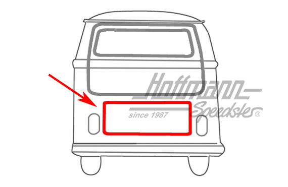Seal, engine lid, Bus T2, 8.71-7.79, Top Quality | 211 827 711 C | 090-6175