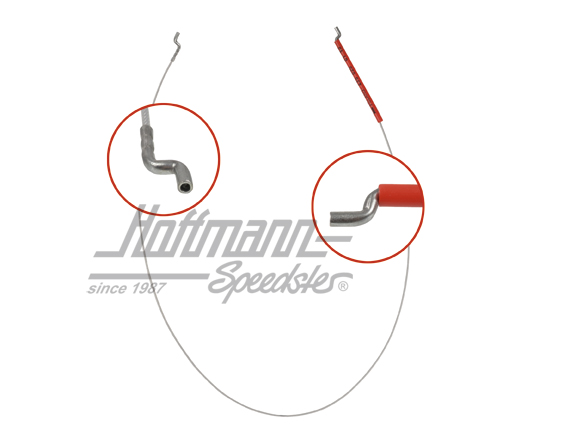 Seat release pull, inner, 689mm | 191 881 596 A | 208-4020