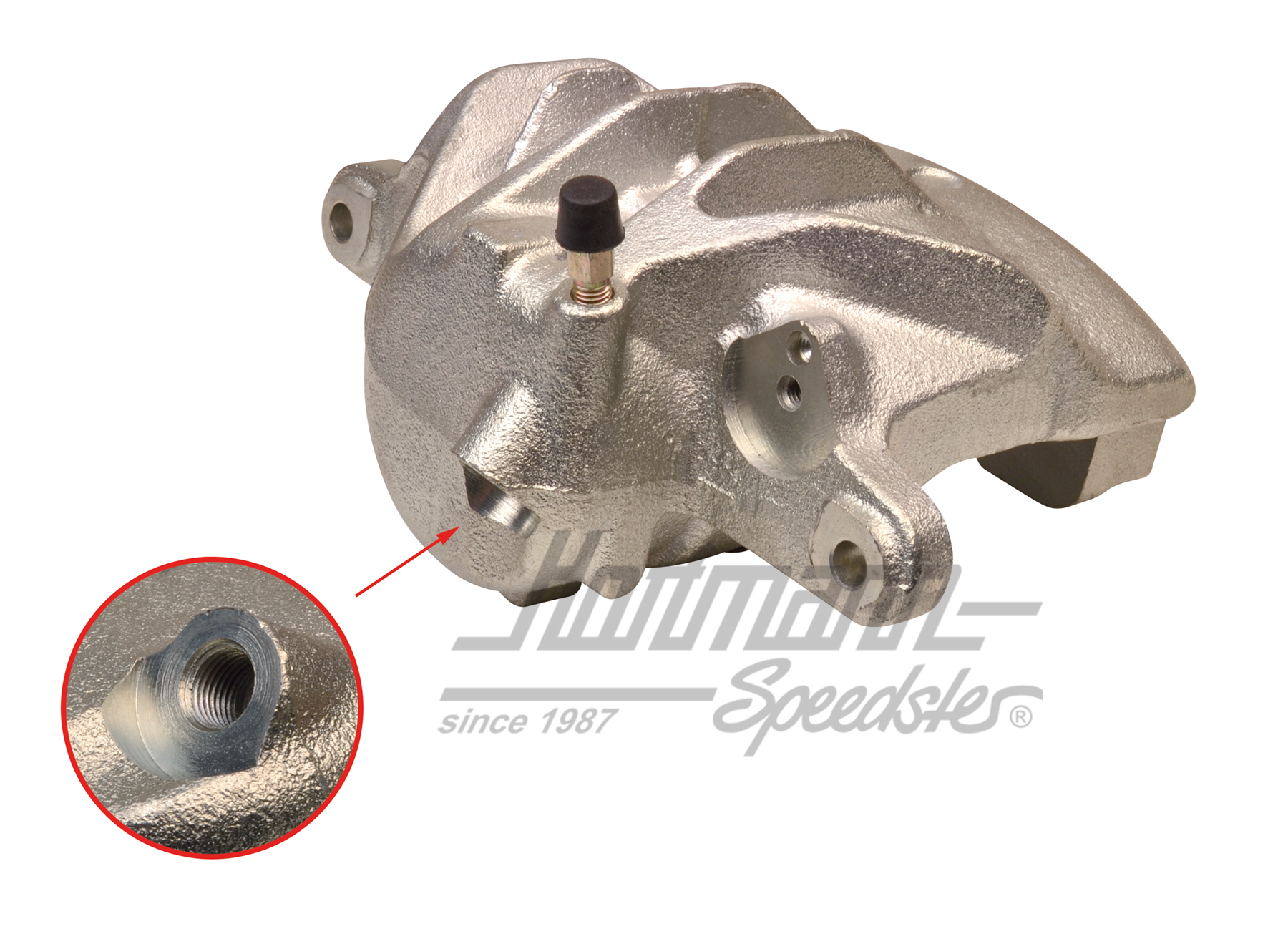 Brake caliper, Girling system, 86-92, left | 251 615 123 D | 325-3050-21