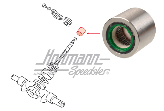 Bearing, steering shaft, Porsche 911, 65-89                                                         