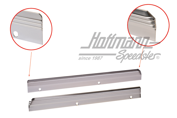 Aluminium support for body moulding, 1303, alu | 133 898 265 + 266 | 020-2074
