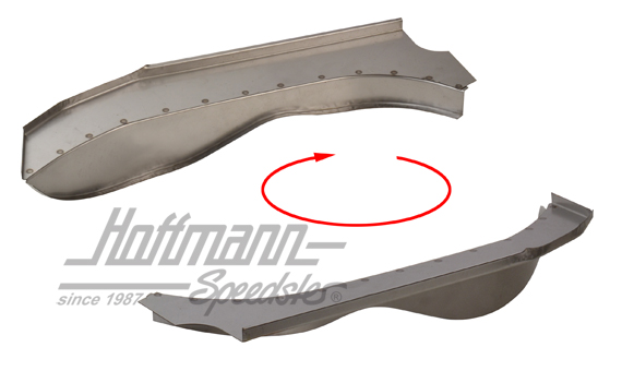 Cover panel, engine compartment, 71-79, big, right | 211 801 558 G | 096-0490-42