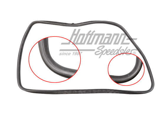 Side window seal, Golf 2, without groove, left                                                      