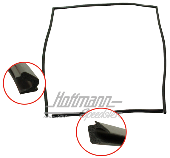 Front hood seal, 911/912 | 901 511 901 02 | 515-0880-03