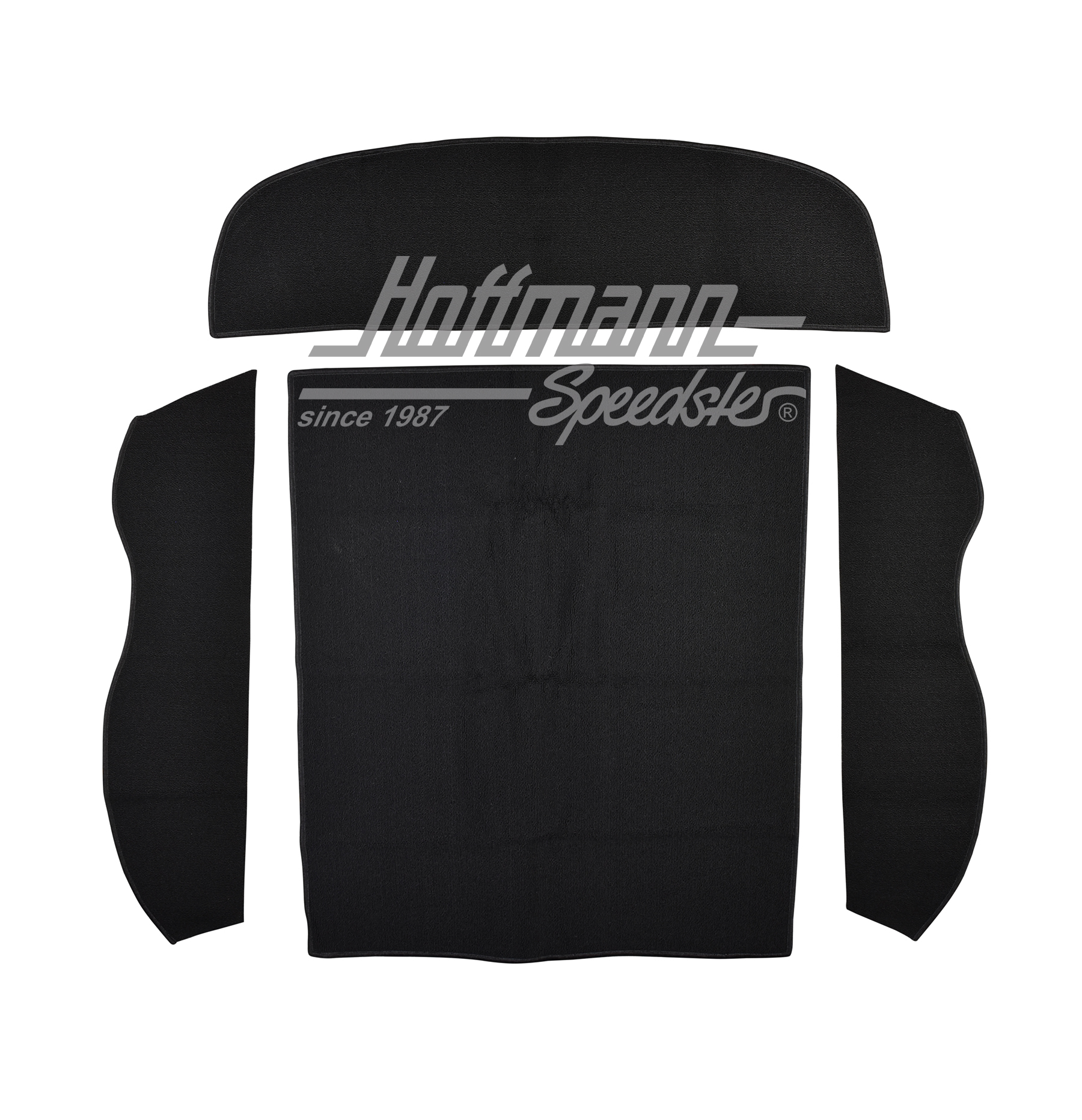 Carpet set, luggage compartement, rear, Notchback, black | 34-R3137-301 | 069-9690