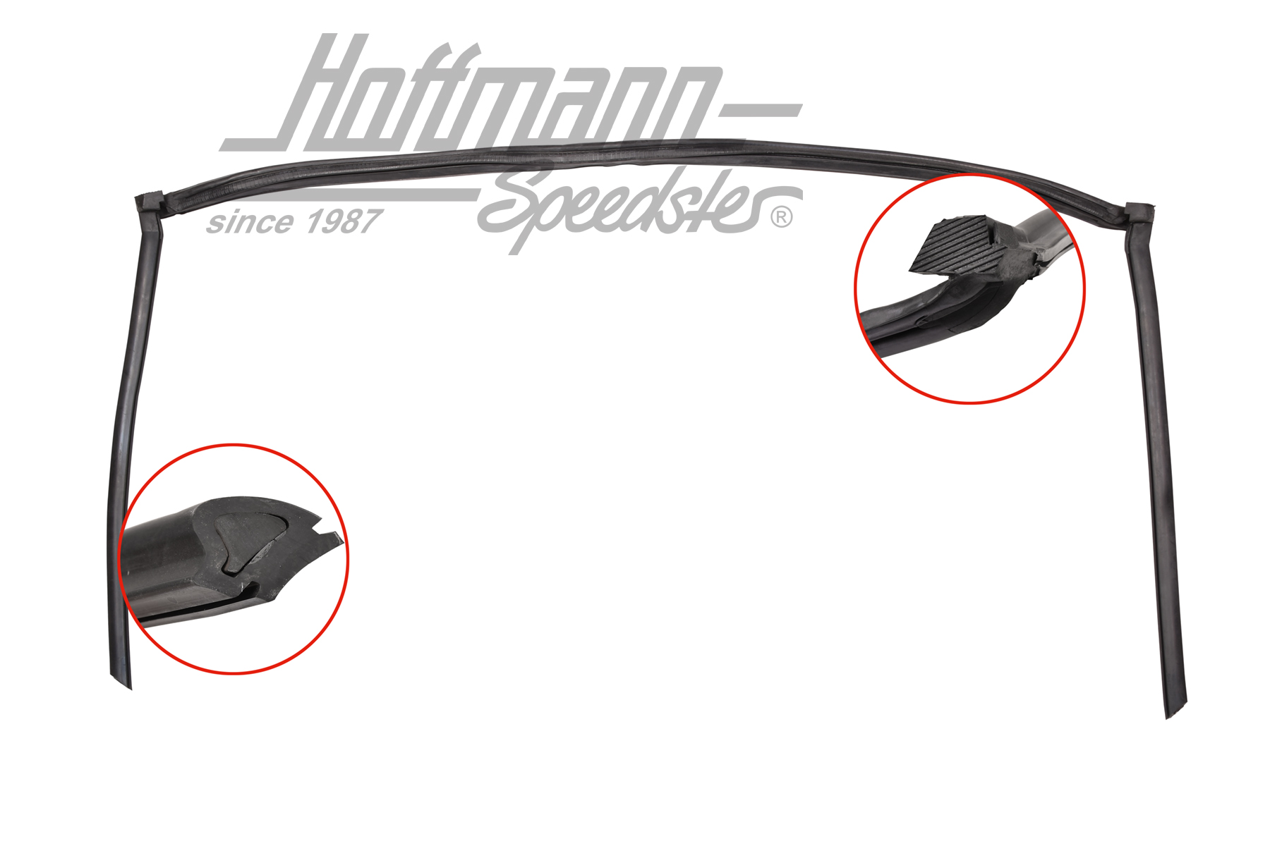 Seal, Targa roof, front, 914, 69-76                                                                 