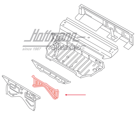 Splash wall, front, Type 181                                                                        
